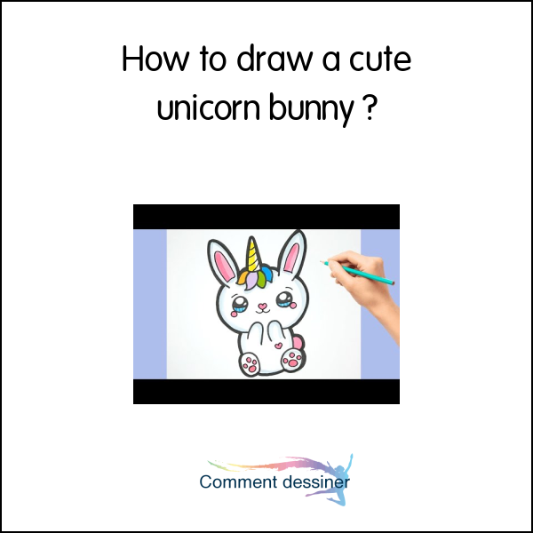 How to draw a cute unicorn bunny